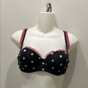 NWOT Jessica Simpson Polka Dot balconette Underwire Bra